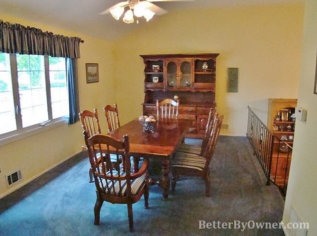 Living Room being used as Dining Rm